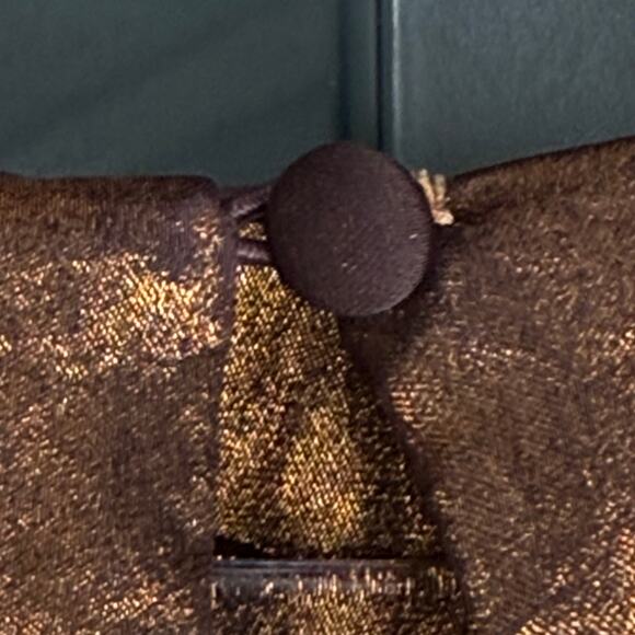 NWT & OTHER STORIES Size 4 Holiday Party Cocktail Mini Twist Front Copper Dress - Picture 6 of 11